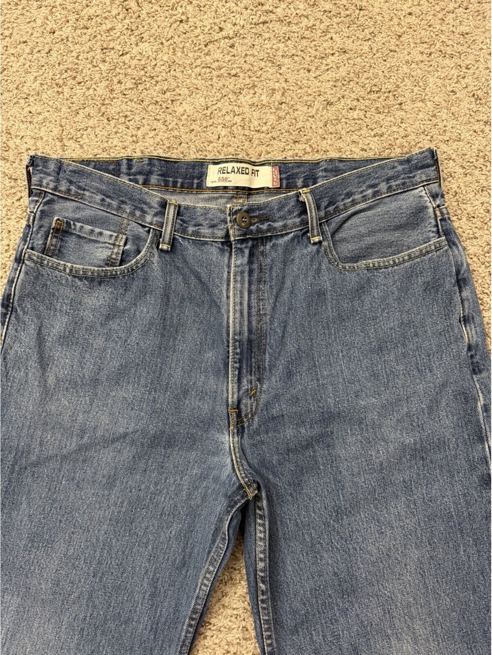 Levi’s 550 Relaxed Fit Men’s Jeans W38 L30 Medium Wash Classic Dad Jeans